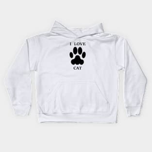 I Love Cat Kids Hoodie